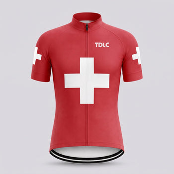 TDLC Switzerland Retro Cycling Jersey Retro Cycling Jersey- Retro Peloton