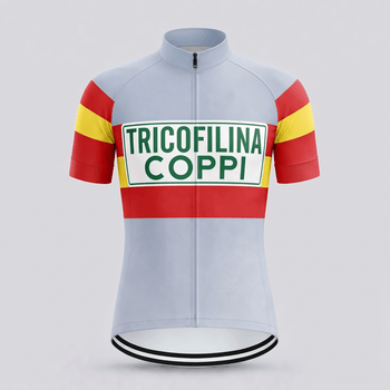 1959 Tricofilina Coppi Retro Cycling Jersey - Bahamontes Retro Cycling Jersey- Retro Peloton