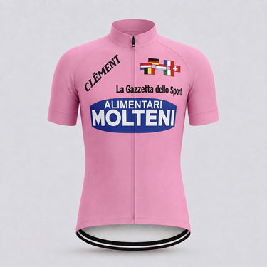 1972 Giro d'Italia Leaders Pink Retro Cycling Jersey - Merckx Retro Cycling Jersey- Retro Peloton