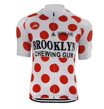1976 Tour De France King of the Mountains Retro Cycling Jersey, front view