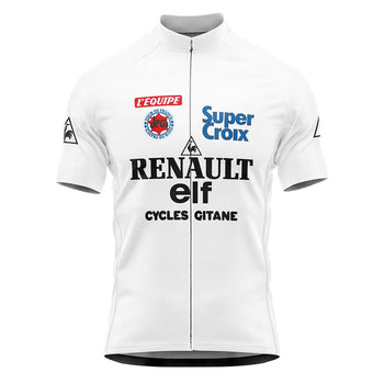 1983 Tour De France White Jersey - Fignon Retro Cycling Jersey - Retro Peloton