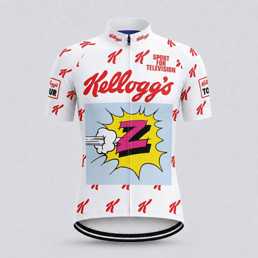 1990 Kellogg's Tour King of the Mountains Retro Cycling Jersey Retro Cycling Jersey- Retro Peloton