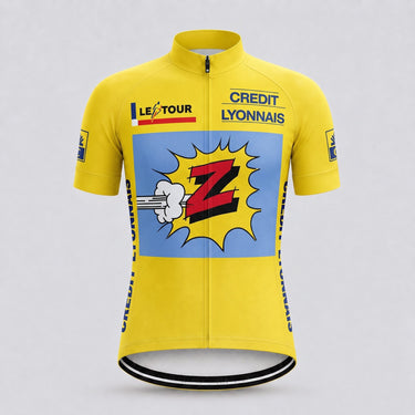 1990 Tour de France yellow jersey Z - Lemond Retro Cycling Jersey- Retro Peloton