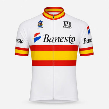 1995 Banesto Spanish National Team Retro Cycling Jersey - Indurain, front view