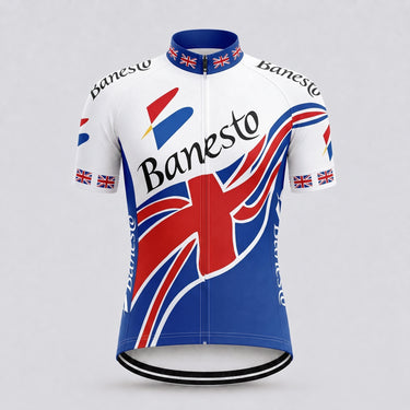 1998 Banesto British Champion Retro Cycling Jersey - Short sleeve front