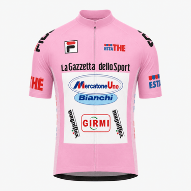 1999 Giro D'Italia Leaders Pink Jersey - Pantani Retro Cycling Jersey - Retro Peloton