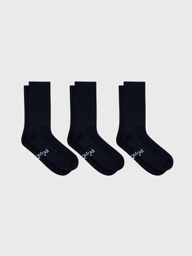 3 - Pack Permanent Black Socks Socks - Retro Peloton