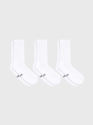 3 - Pack Permanent White Socks Socks - Retro Peloton