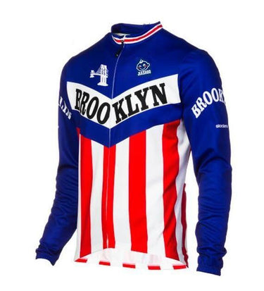 Brooklyn Chewing Gum Retro Cycling Jersey Long Set (with Fleece Option) Retro Cycling Set- Retro Peloton