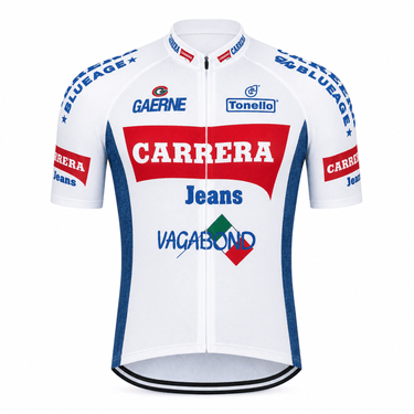 Carrera Jeans 1987 Retro Cycling Jersey Retro Cycling Jersey - Retro Peloton