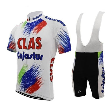 CLAS Cajastur Retro Cycling Jersey Set Retro Cycling Set- Retro Peloton