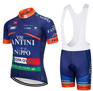 CLEARANCE - Nippo Vini Fantini Cycling Team Jersey Set EU Clearance- Retro Peloton