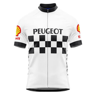 CLEARANCE - Peugeot Shell Retro Cycling Jersey EU Clearance- Retro Peloton