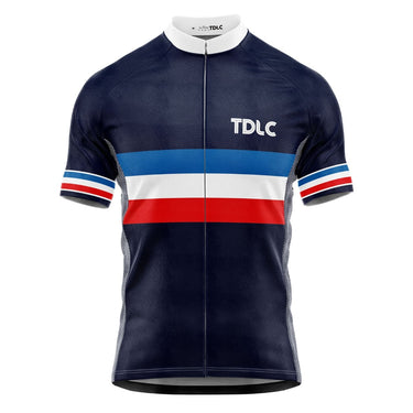 CLEARANCE - TDLC France Retro Cycling Jersey EU Clearance- Retro Peloton