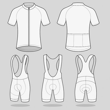 Custom Design Cycling Jersey & Shorts Short Set Retro Cycling Set - Retro Peloton