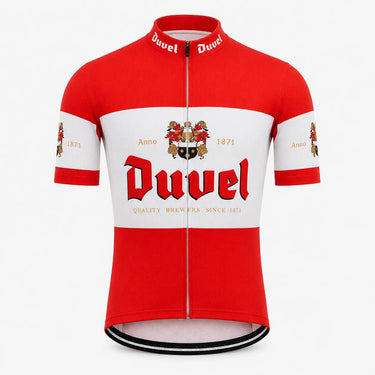 Duvel Beer Retro Cycling Jersey, front view