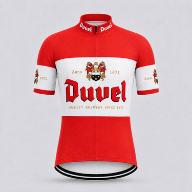 Duvel Beer Retro Cycling Jersey - Short sleeve front