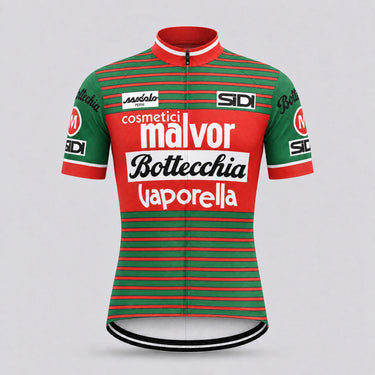 Malvor Bottecchia Retro Cycling Jersey - Short sleeve front