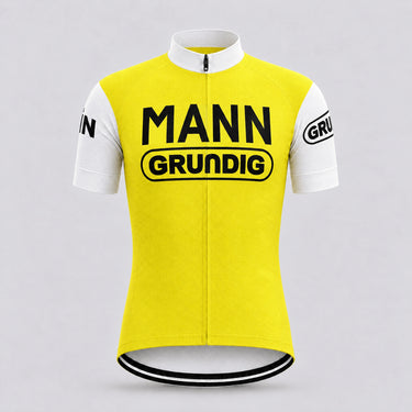 Mann Grundig retro cycling jersey - Short sleeve front