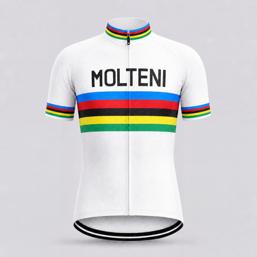 Molteni World Champion Retro Cycling Jersey - Merckx 1971 Retro Cycling Jersey- Retro Peloton