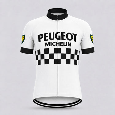 Peugeot BP Michelin Retro Cycling Jersey - Short sleeve front