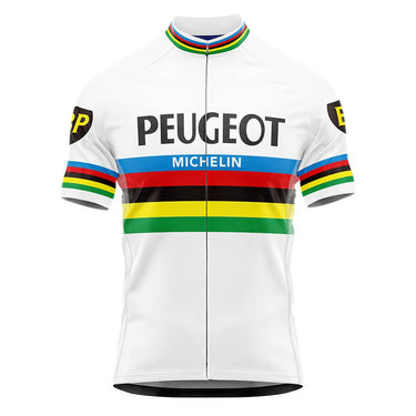 Peugeot BP Michelin World Champion Retro Cycling Jersey Retro Cycling Jersey - Retro Peloton
