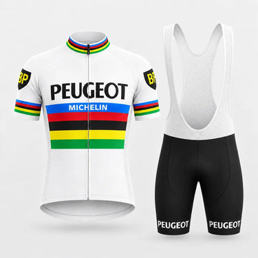 Peugeot BP Michelin World Champion Retro Cycling Jersey Set Retro Cycling Set- Retro Peloton