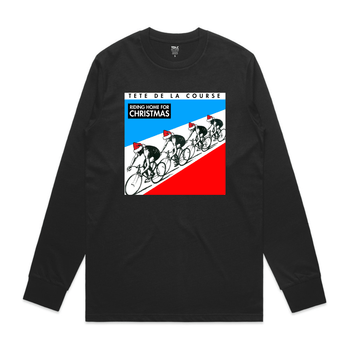 TDLC Kraftwerk "Riding Home For Christmas" Long Sleeve T-Shirt, front view