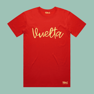 TDLC La Vuelta premium red t-shirt T-shirt- Retro Peloton