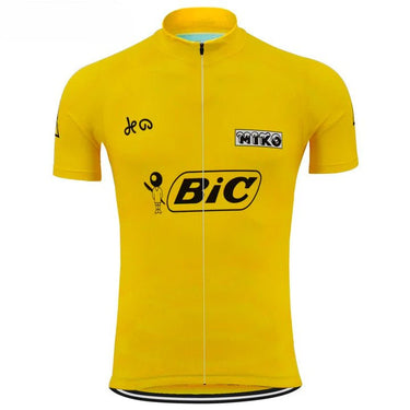1973 Luis Ocana Tour De France Yellow Jersey Retro Cycling Jersey- Retro Peloton