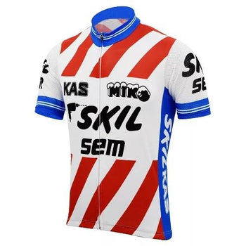 1985 Skil Sem Retro Cycling Jersey - Kelly Retro Cycling Jersey- Retro Peloton
