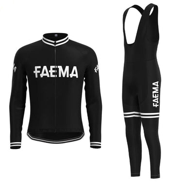 Faema 1955 Retro Cycling Jersey Long Set (With Fleece Option) Retro Cycling Set - Retro Peloton