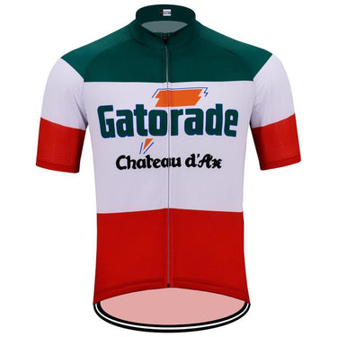 Gatorade Chateau D'Ax Retro Cycling Jersey - Bugno Retro Cycling Jersey- Retro Peloton