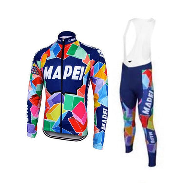 Mapei Retro Cycling Jersey Long Set Retro Cycling Set - Retro Peloton