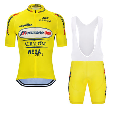 Mercatone Uno Albacom Retro Cycling Jersey Set Retro Cycling Set - Retro Peloton