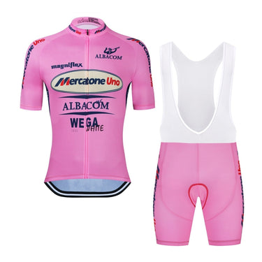 Mercatone Uno Albacom Retro Cycling Jersey Set Retro Cycling Set - Retro Peloton
