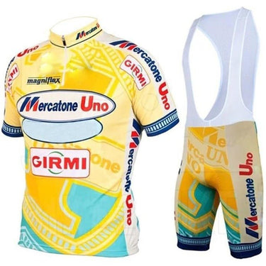 Mercatone Uno Retro Cycling Jersey Set Retro Cycling Set - Retro Peloton