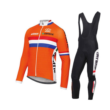 Netherlands Cycling Team Long Set Retro Cycling Set - Retro Peloton