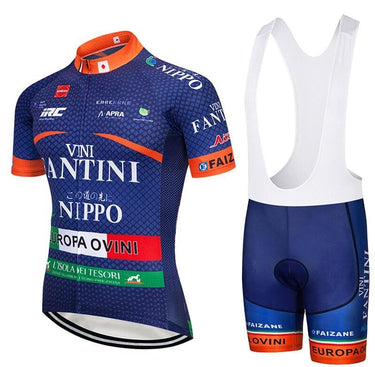 Nippo Vini Fantini Cycling Team Jersey Set Retro Cycling Set - Retro Peloton