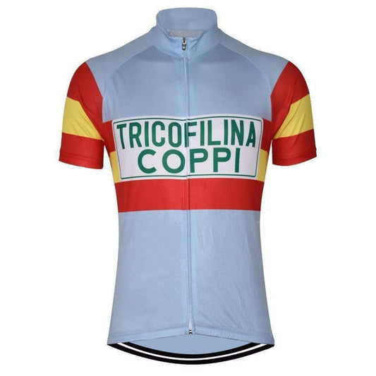 1959 Tricofilina Coppi Retro Cycling Jersey - Bahamontes Retro Cycling Jersey- Retro Peloton