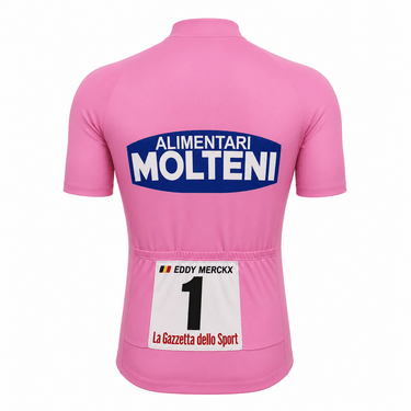 1972 Giro d'Italia Leaders Pink Retro Cycling Jersey - Merckx Retro Cycling Jersey - Retro Peloton