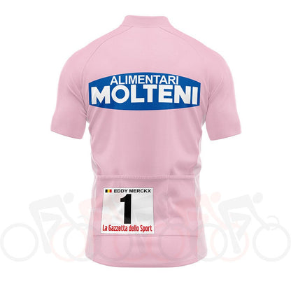 1972 Giro d'Italia Leaders Pink Retro Cycling Jersey - Merckx Retro Cycling Jersey - Retro Peloton