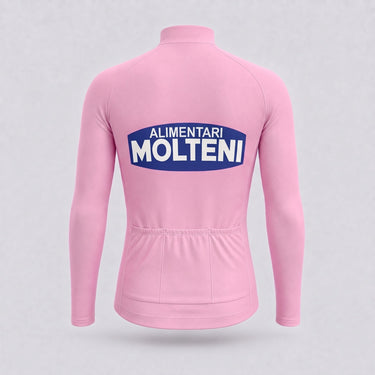 1972 Giro d'Italia Pink Long Sleeve Retro Cycling Jersey - Merckx Retro Cycling Jersey- Retro Peloton