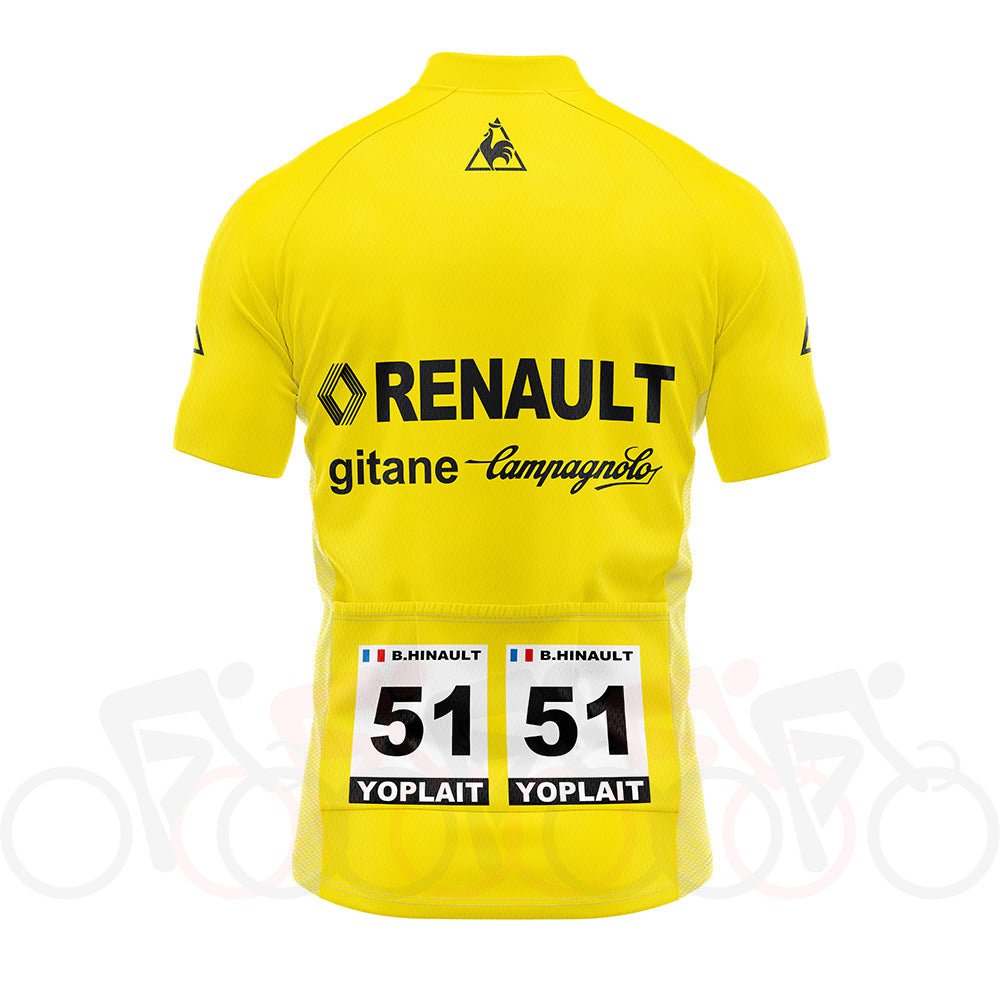 1978 Tour de France Yellow Retro Cycling Jersey Retro Cycling Jersey - Retro Peloton