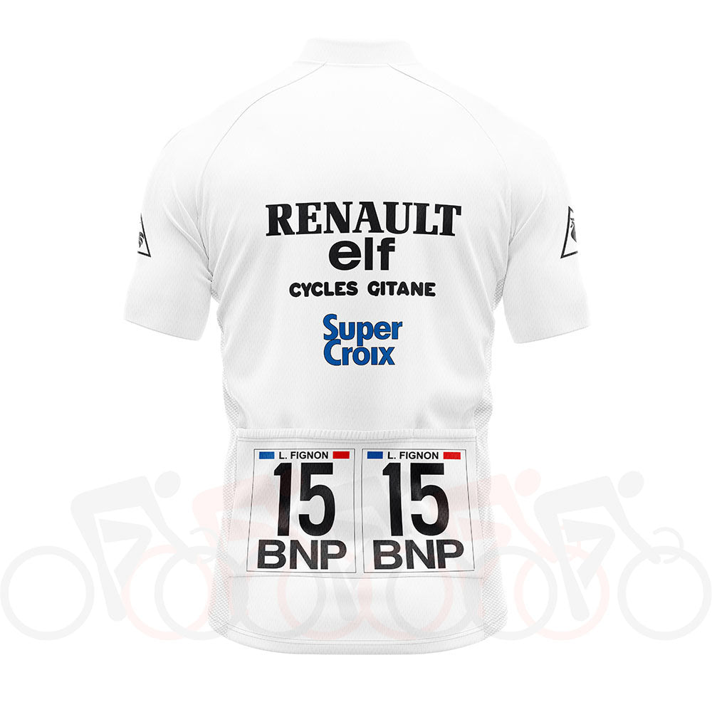 1983 Tour De France White Jersey - Fignon Retro Cycling Jersey - Retro Peloton