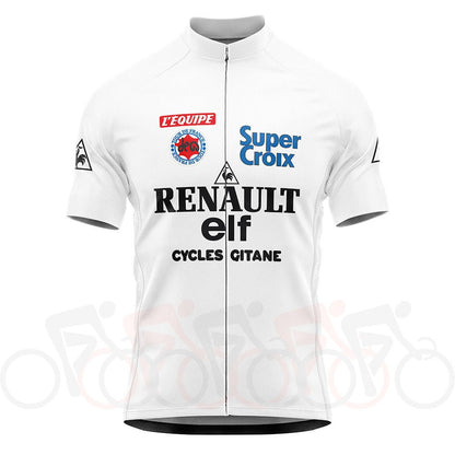 1983 Tour De France White Jersey - Fignon Retro Cycling Jersey - Retro Peloton