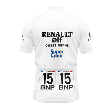 1983 Tour De France White Jersey - Fignon Retro Cycling Jersey - Retro Peloton