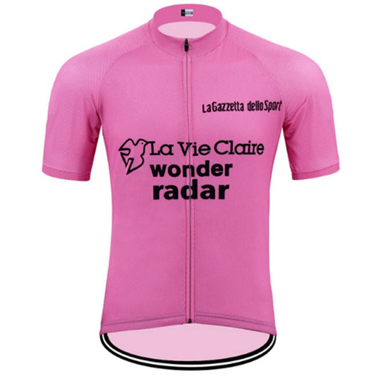 1985 Giro D'Italia Pink Retro Cycling Jersey - Hinault Retro Cycling Jersey- Retro Peloton