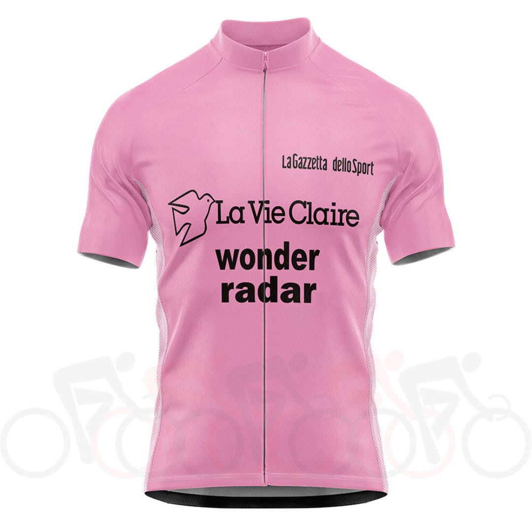 1985 Giro D'Italia Pink Retro Cycling Jersey - Hinault Retro Cycling Jersey - Retro Peloton