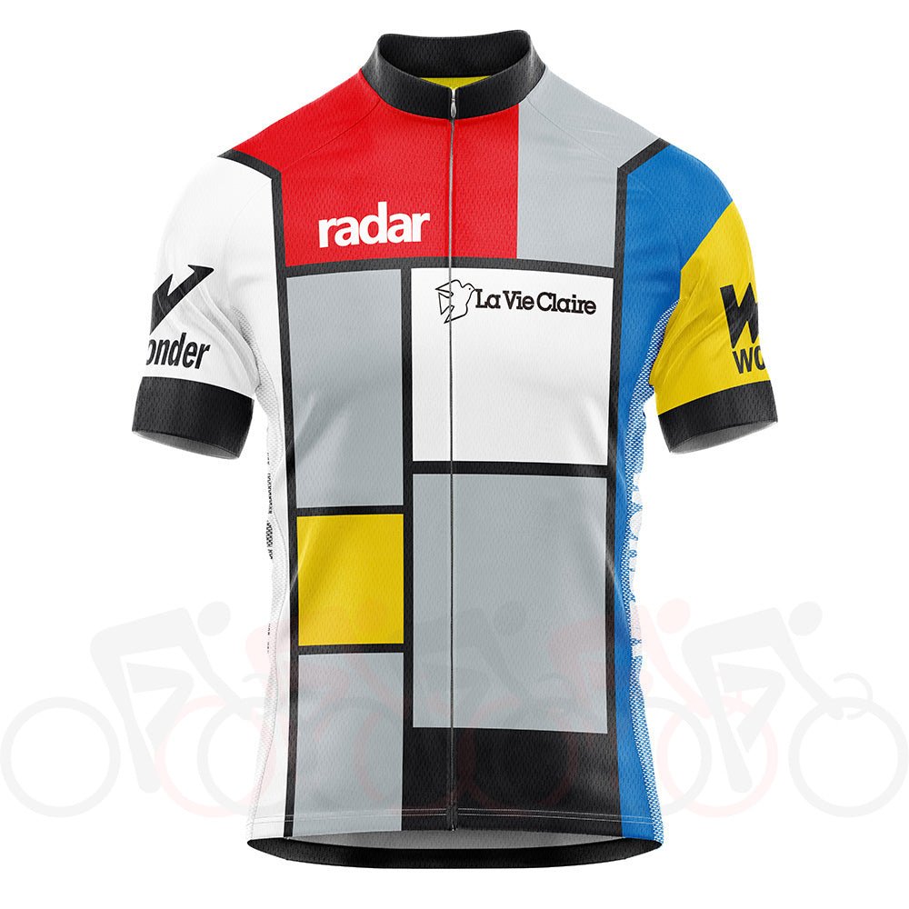 1985 La Vie Claire Retro Cycling Jersey - Hinault Lemond Retro Cycling Jersey - Retro Peloton